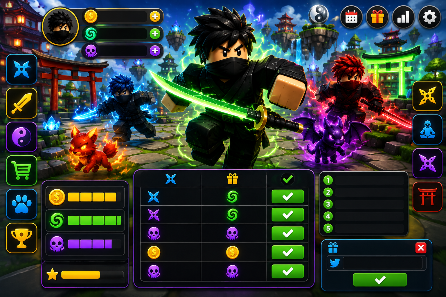 ninja legends codes