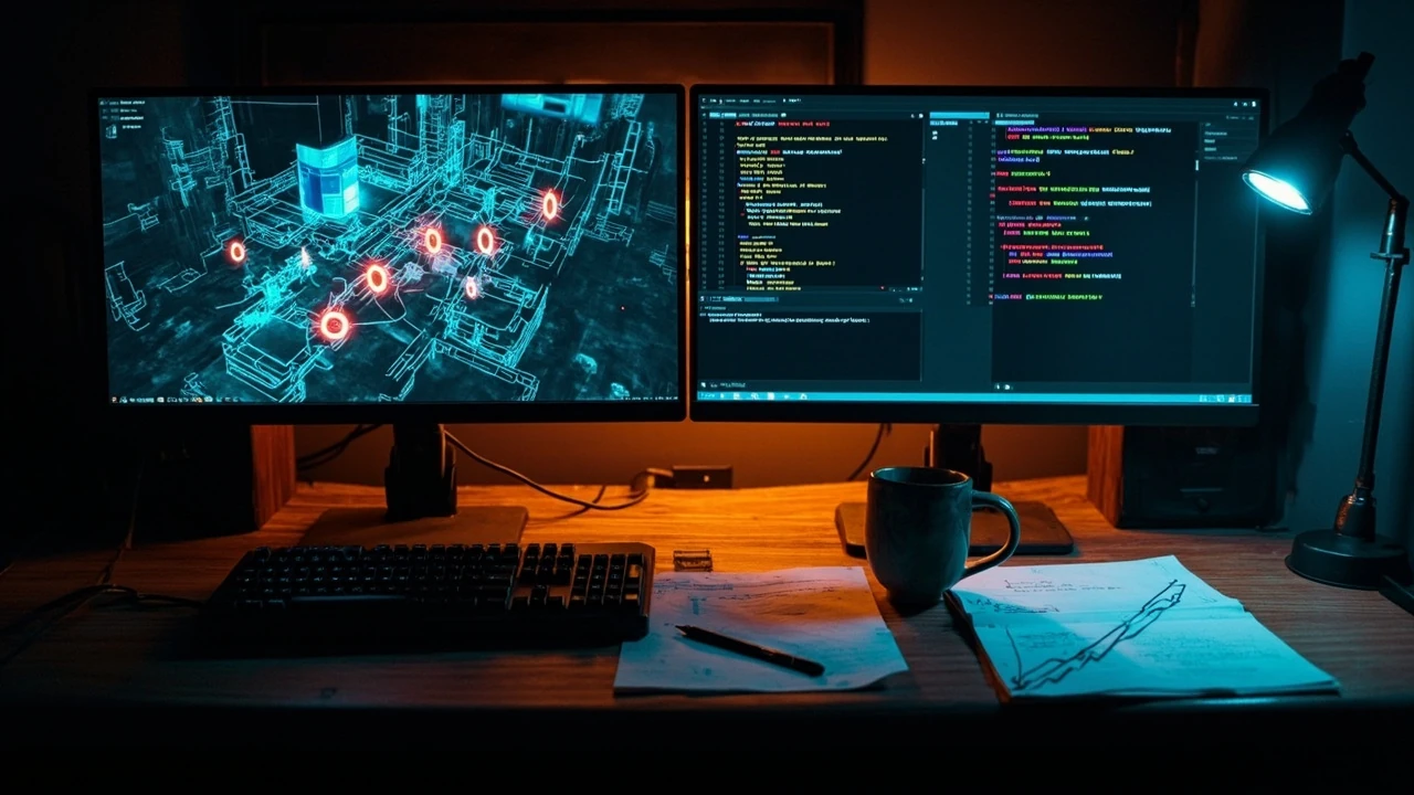 Developer workstation view of the Firebase Z easter egg main quest map